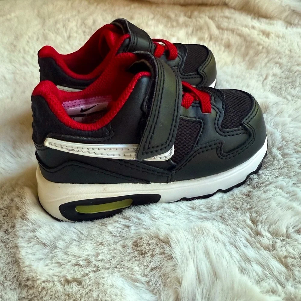 Nike Air Max sneakers toddler size 5C Black and Red boys shoes - Picture 6 of 9
